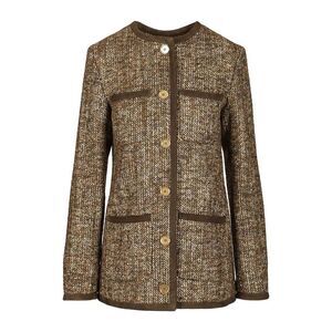 Golden Goose Women Long Boxy Tweed Blazer